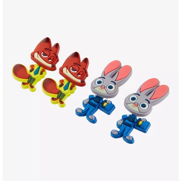 Disney Zootopia Nick & Judy Front/Back Earrings - NWT - Picture 3 of 3